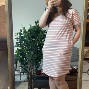 Causal striped dress